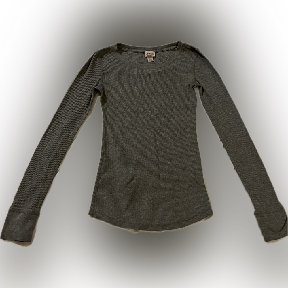 Mossimo Supply Co. Charcoal Thermal Shirt